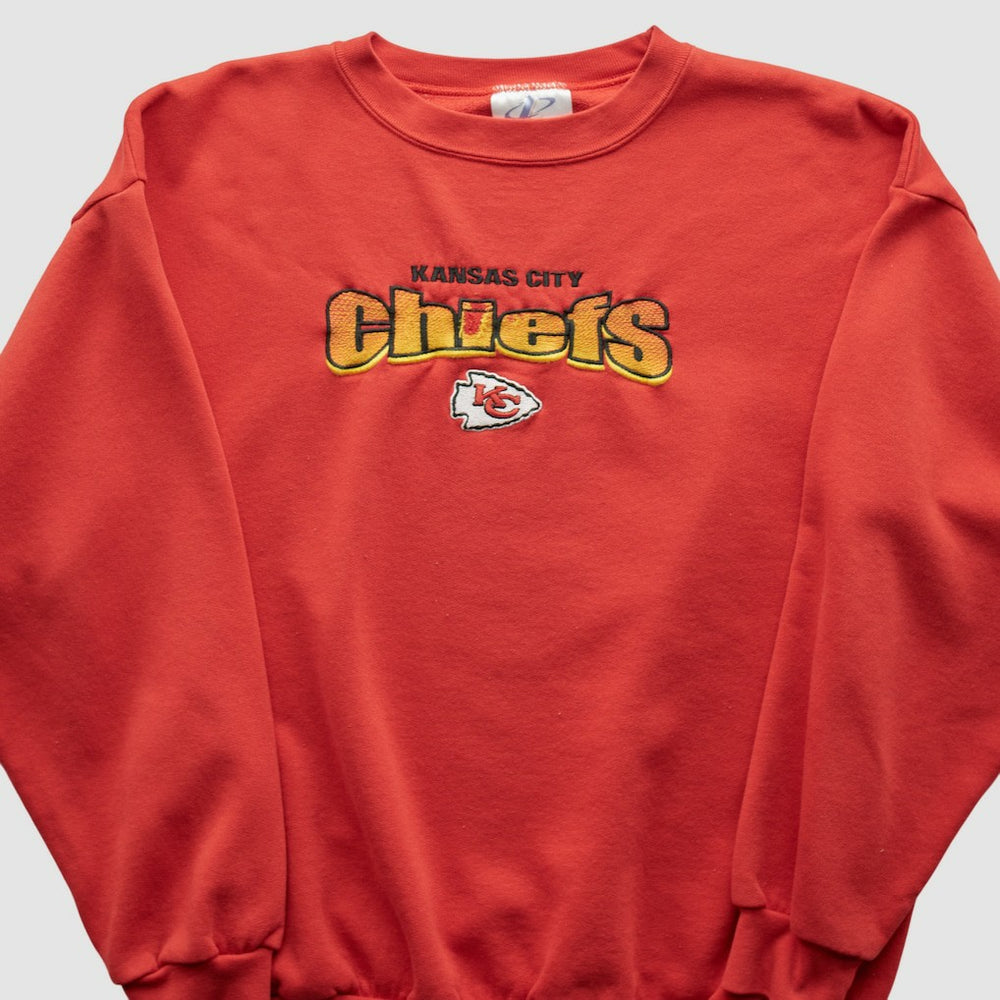 Kansas City Chiefs Logo Athletic 90s Sweatshirt - Red Sweatshirts