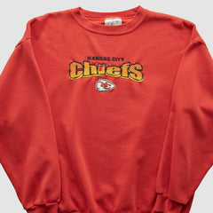 Kansas City Chiefs Logo Athletic 90s Sweatshirt - Red Sweatshirts