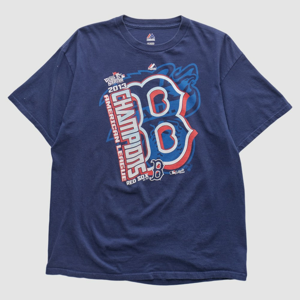Boston Red Sox Majestic 2013 T-shirt - Navy - Vintage T-shirts