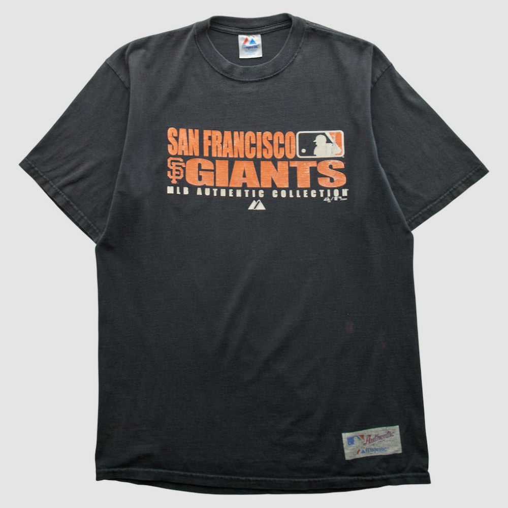 San Francisco Giants Majestic 2007 T-shirt - Black - Vintage T-shirts