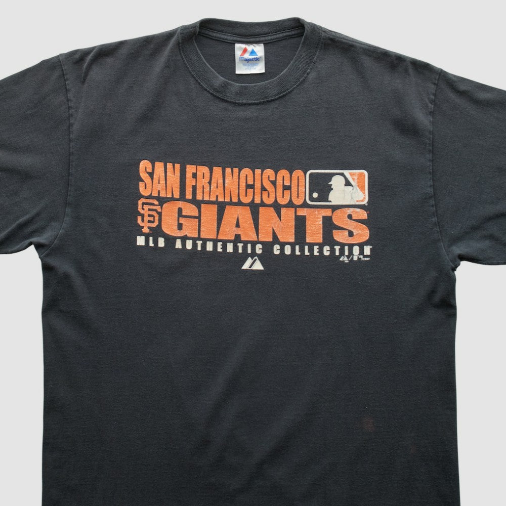 San Francisco Giants Majestic 2007 T-shirt - Black - Vintage T-shirts