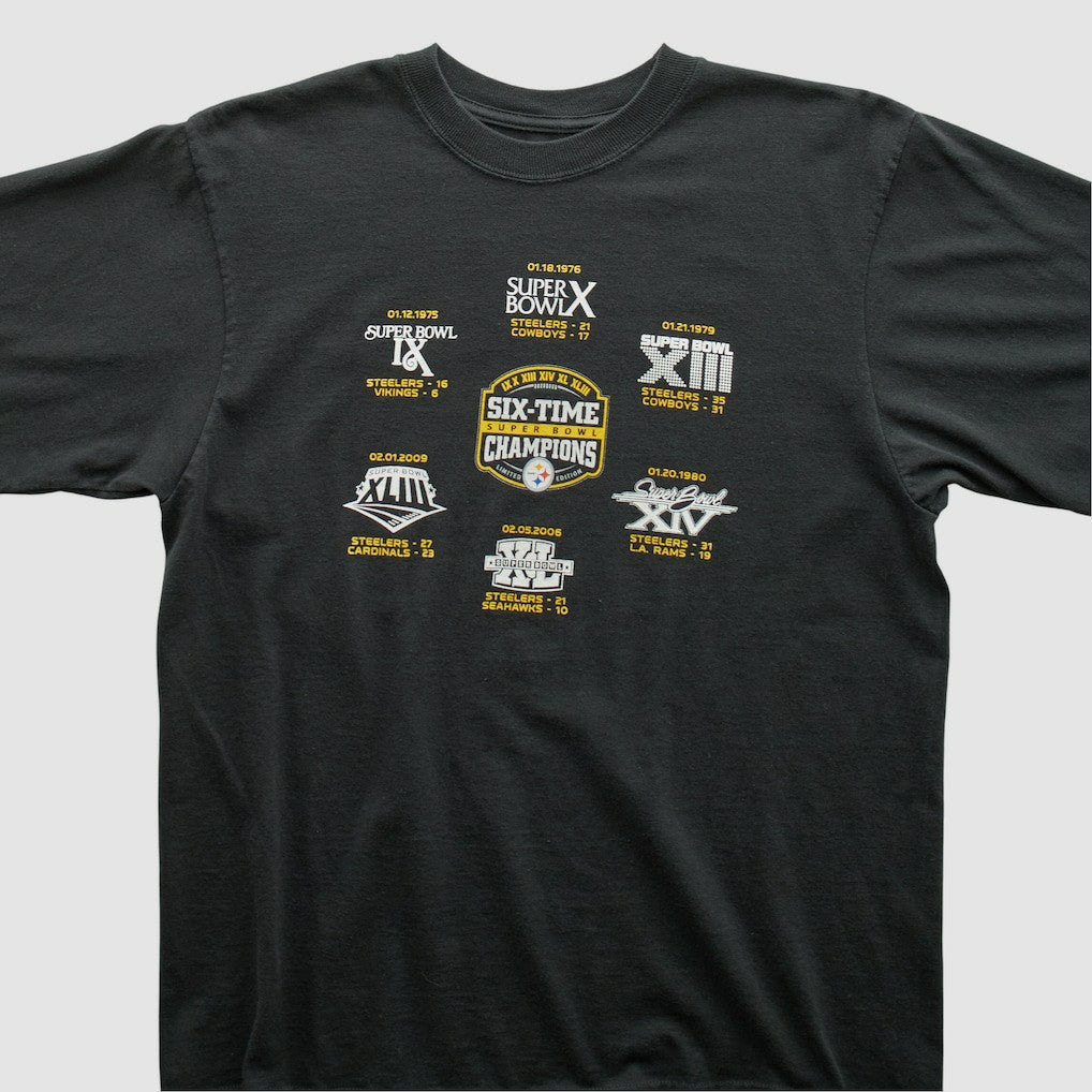 Pittsburgh Steelers Reebok 2009 T-shirt - Black T-shirts