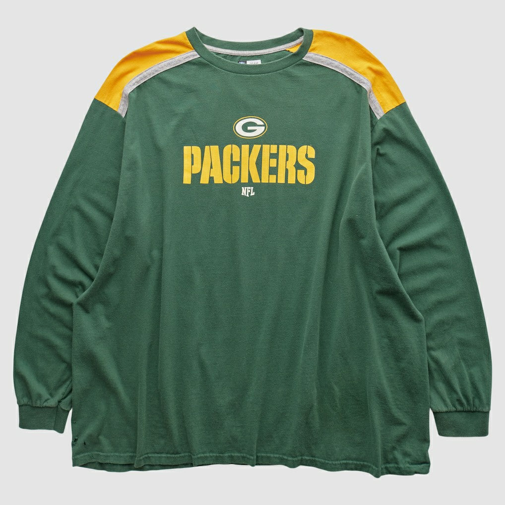Green Bay Packers NFL 2000s Long Sleeve T-shirt - Green T-shirts