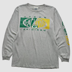 Green Bay Packers Lee Apparel 90s Long Sleeve T-shirt - Heather Gray T-shirts