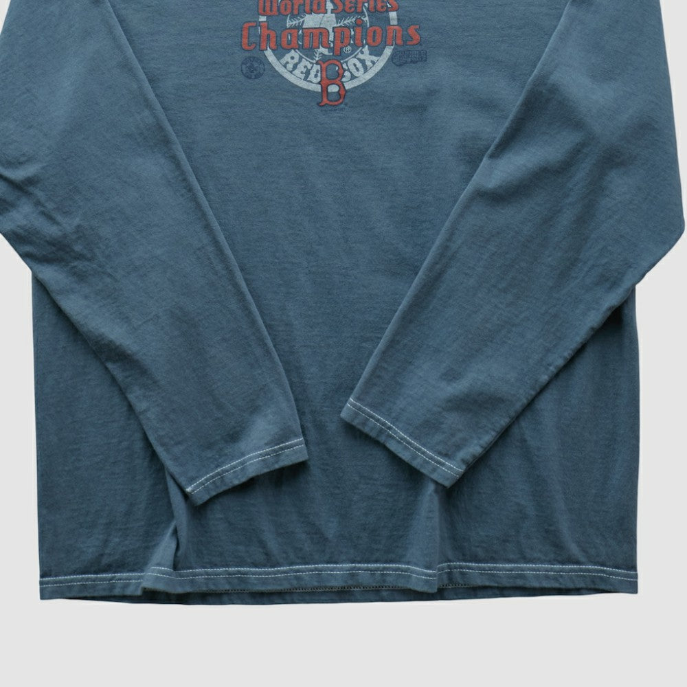 Boston Red Sox Quail Hollow 2000s Long Sleeve T-shirt - Blue - Vintage T-shirts