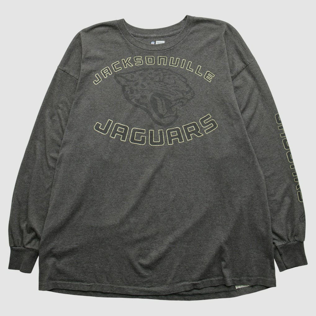 Jacksonville Jaguars NFL 2000s Long Sleeve T-shirt - Dark Heather Gray T-shirts