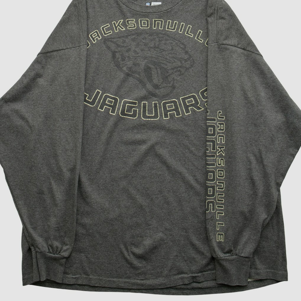 Jacksonville Jaguars NFL 2000s Long Sleeve T-shirt - Dark Heather Gray T-shirts