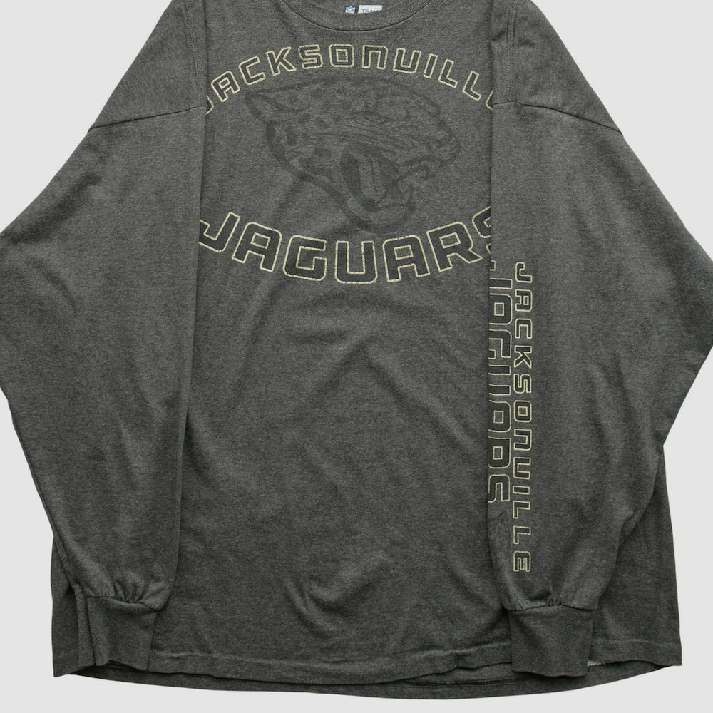 Jacksonville Jaguars NFL 2000s Long Sleeve T-shirt - Dark Heather Gray T-shirts