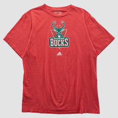 Milwaukee Bucks 2010s T-shirt Red Vintage - Adidas
