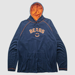 Chicago Bears Reebok 2000s Hooded Pullover Sweatshirt - Navy Pullover