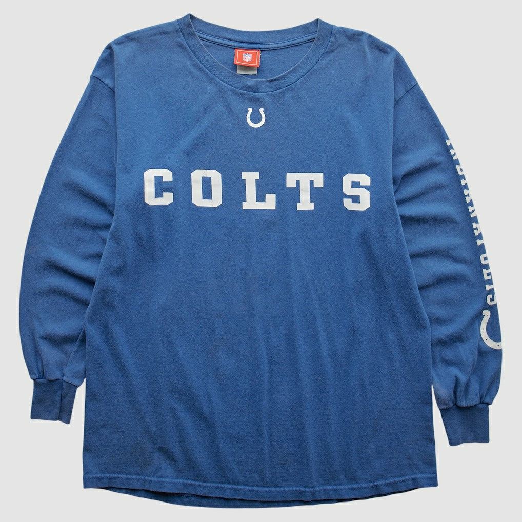 Indianapolis Colts NFL 2000s Long Sleeve T-shirt - Blue T-shirts