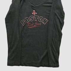 Boston Red Sox Genuine Merchandise 2010s Long Sleeve T-shirt - Charcoal - XXVintage T-shirts