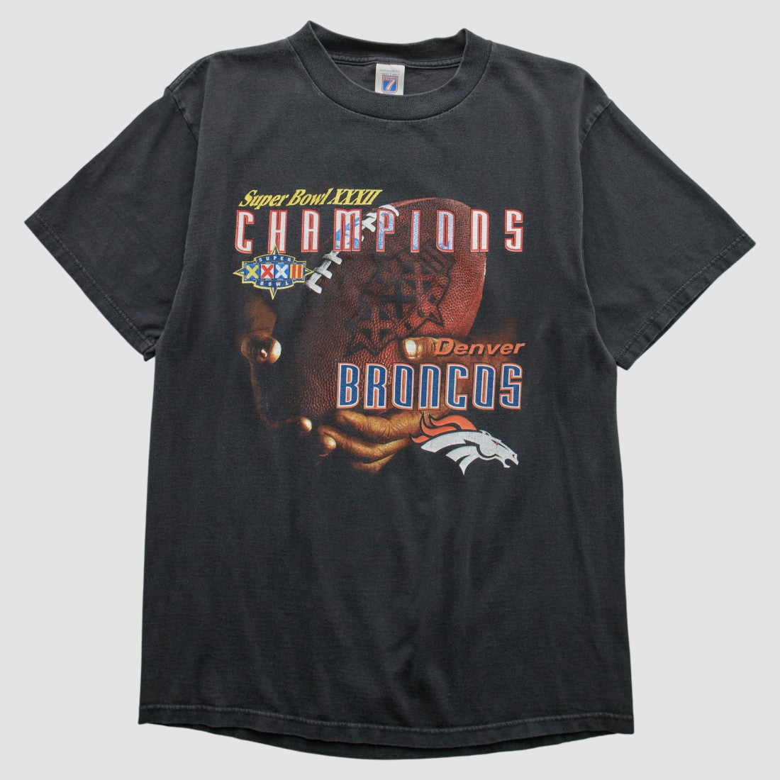 Denver Broncos Logo Athletic 1998 T-shirt - Black T-shirts