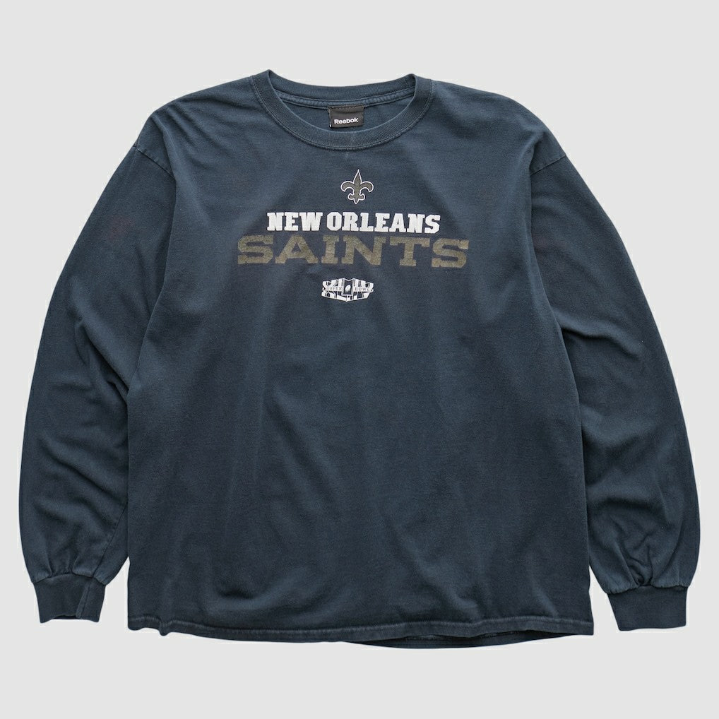 New Orleans Saints Reebok 2010 Long Sleeve T-shirt - Navy T-shirts