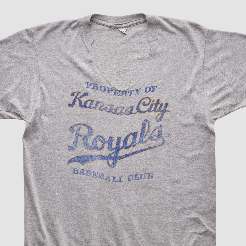 Kansas City Royals 80s T-shirt - Heather Gray - Vintage T-shirts