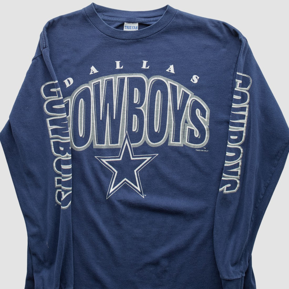 Dallas Cowboys True Fan 90s Long Sleeve T-shirt - Navy T-shirts