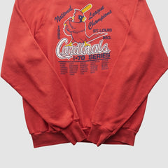 St. Louis Cardinals Healthknit 1985 Pullover Sweatshirt - Red - Vintage Pullover
