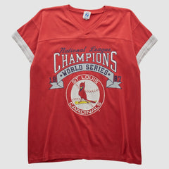 St. Louis Cardinals Logo Athletic 1987 T-shirt - Red - Vintage T-shirts