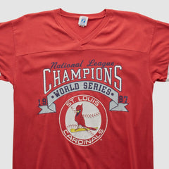 St. Louis Cardinals Logo Athletic 1987 T-shirt - Red - Vintage T-shirts