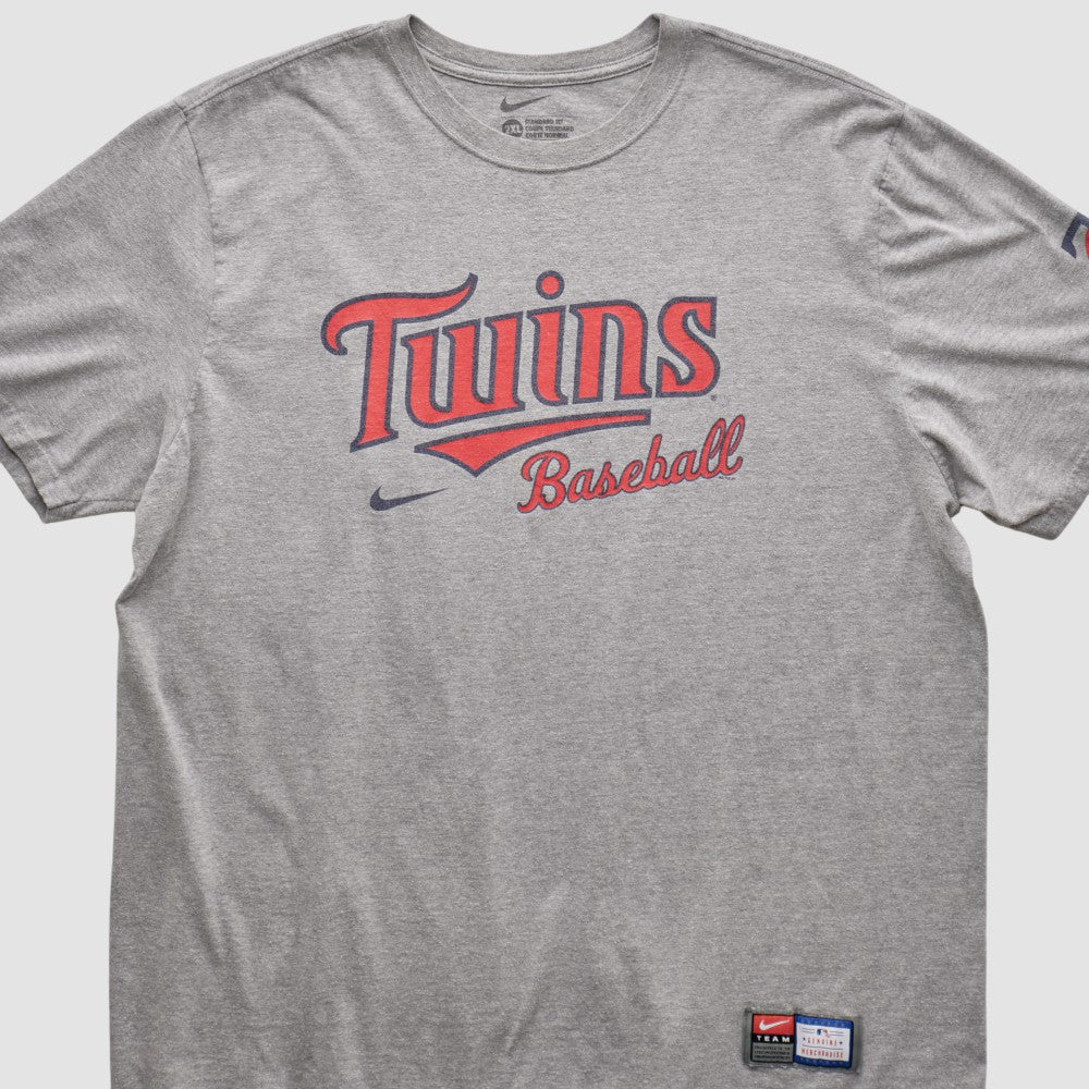 Minnesota Twins Nike 2010s T-shirt - Heather Gray - XVintage T-shirts