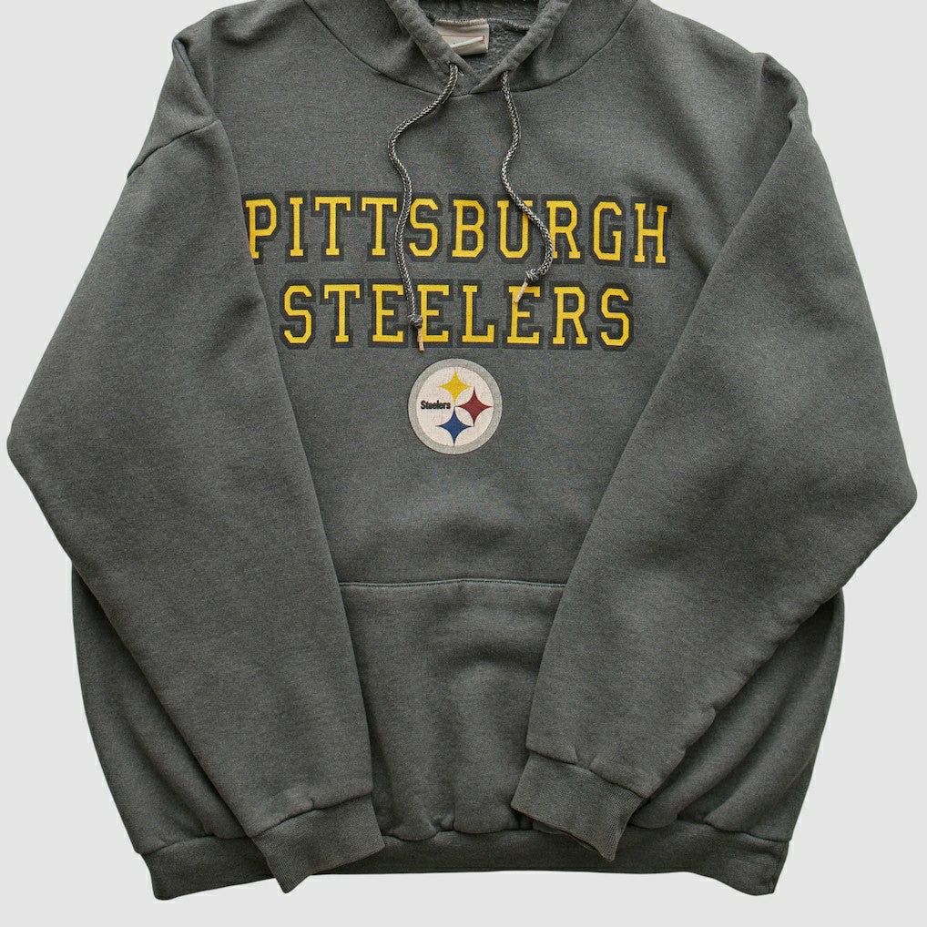 Pittsburgh Steelers NFL 2000s Hooded Sweatshirt - Black Sweatshirts