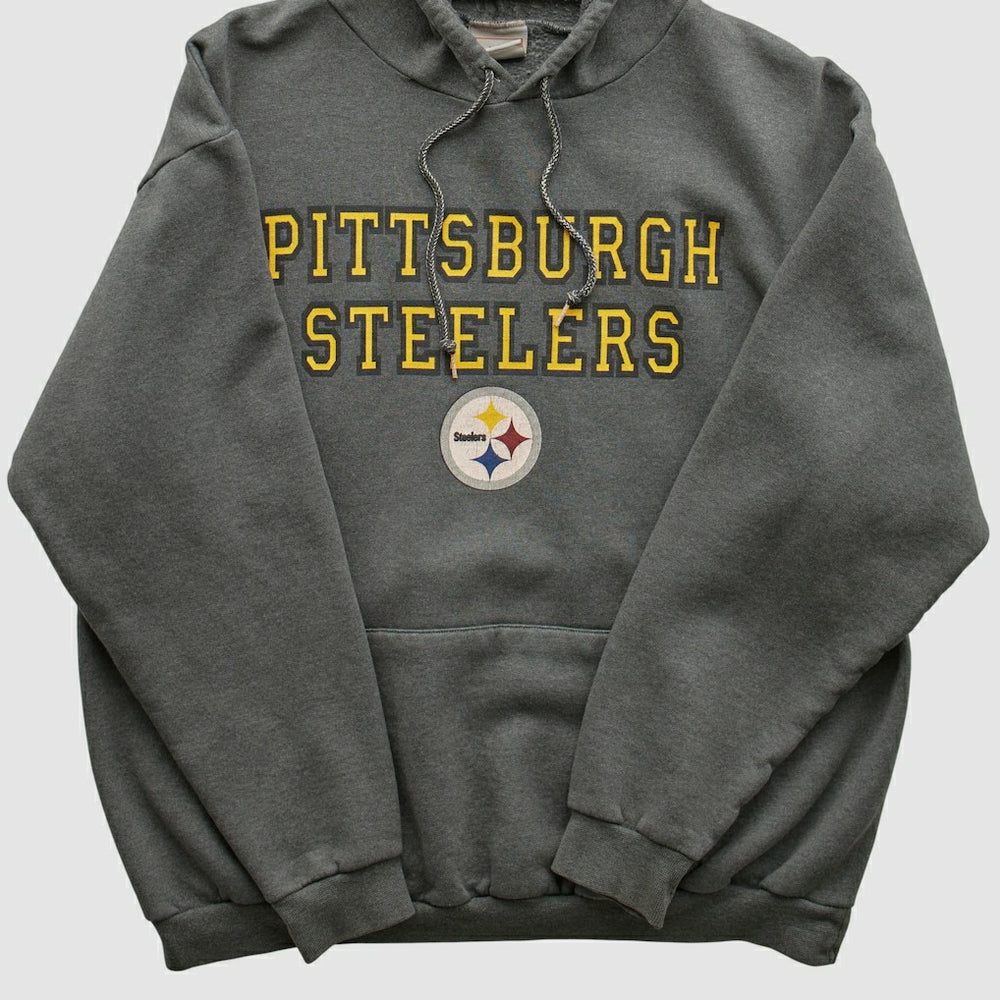 Pittsburgh Steelers NFL 2000s Hooded Sweatshirt - Black Sweatshirts