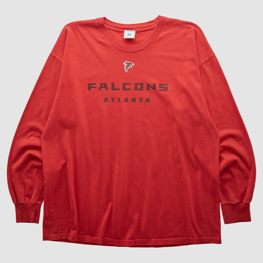 Atlanta Falcons NFL 2000s Long Sleeve T-shirt - Red T-shirts