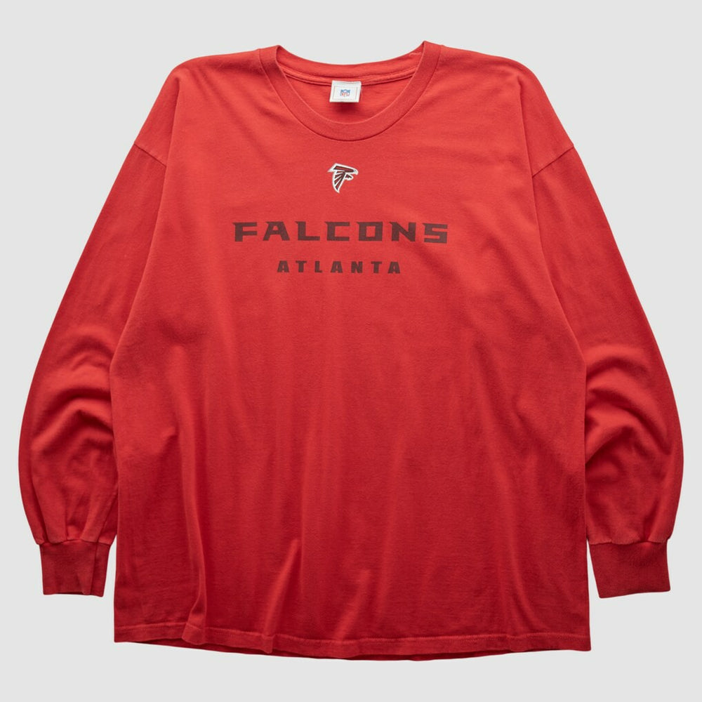 Atlanta Falcons NFL 2000s Long Sleeve T-shirt - Red T-shirts