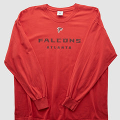 Atlanta Falcons NFL 2000s Long Sleeve T-shirt - Red T-shirts