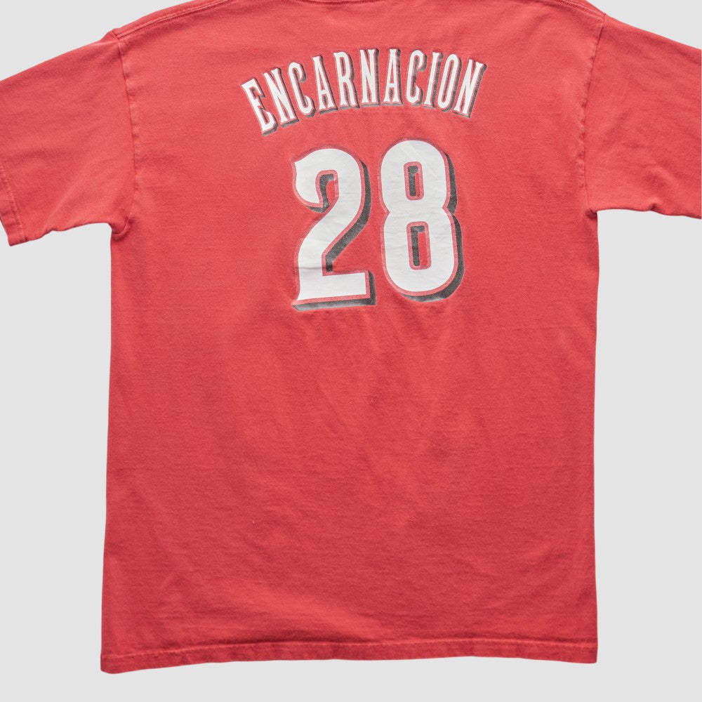 Cincinnati Reds Majestic 2000s T-shirt - Red - Vintage T-shirts
