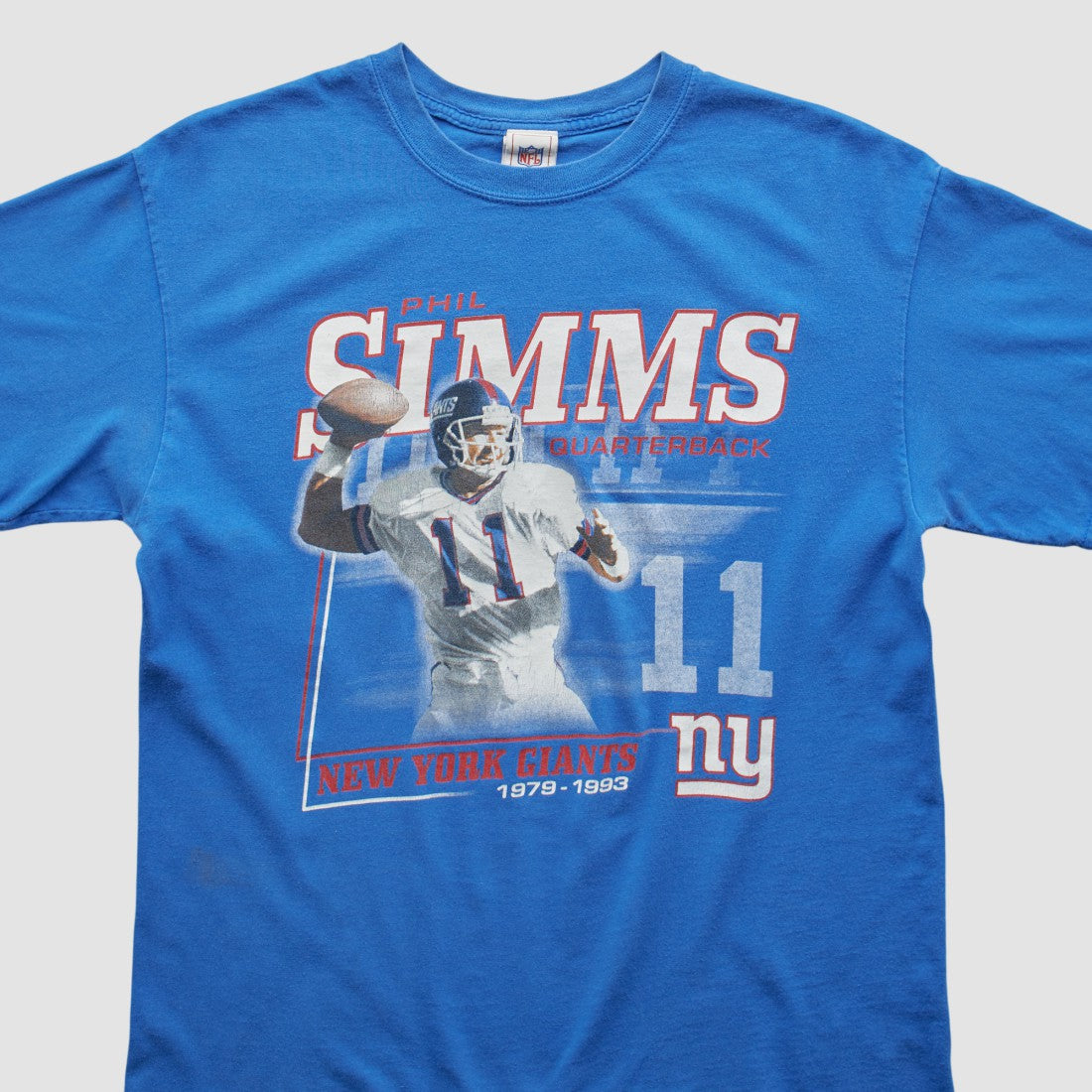 Phil Simms NFL 2000s T-shirt - Blue T-shirts