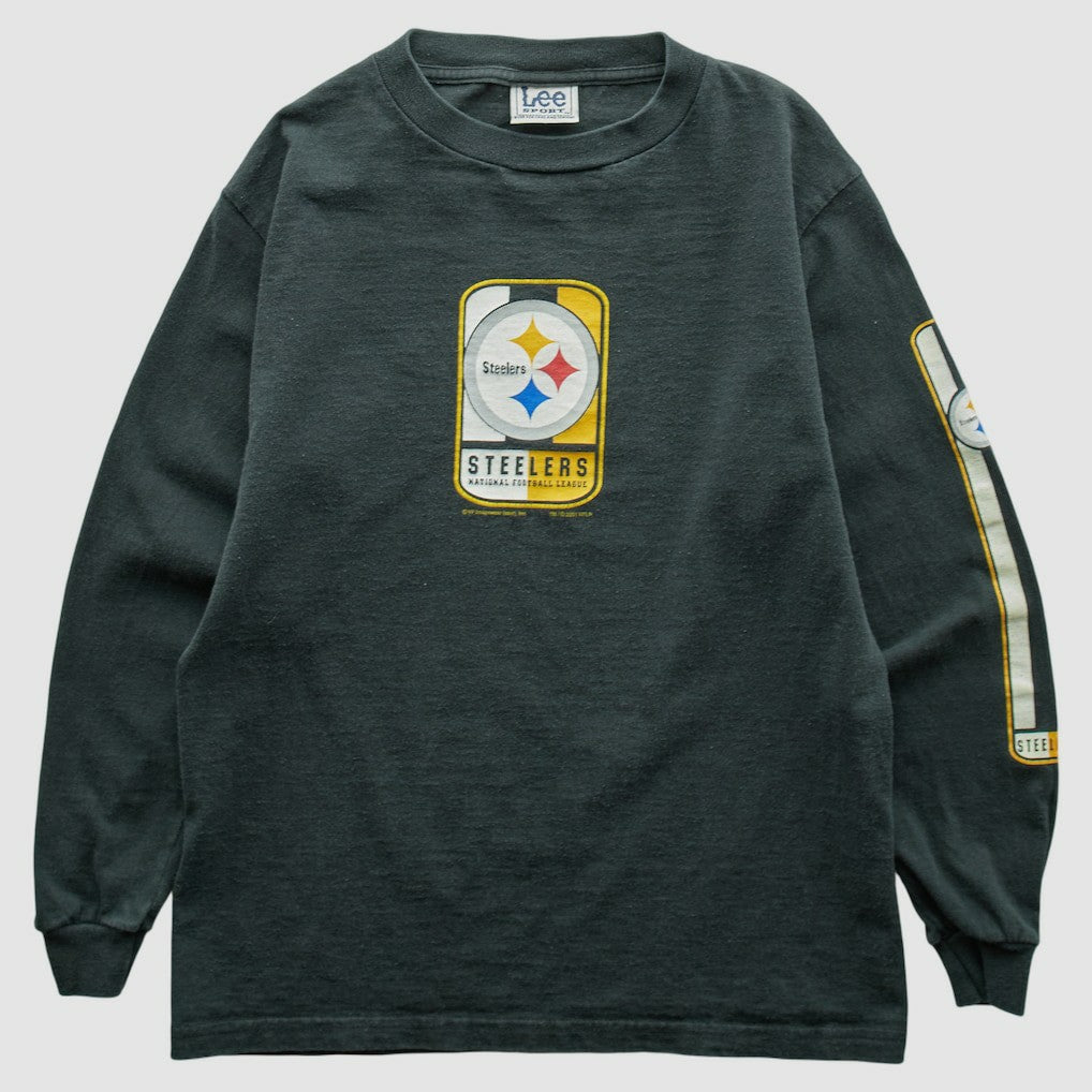 Pittsburgh Steelers Lee Apparel 2001 Long Sleeve T-shirt - Charcoal T-shirts