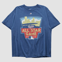 Minnesota Twins Majestic 2014 T-shirt - Blue - Vintage T-shirts