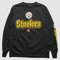 Pittsburgh Steelers NFL 2000s Long Sleeve T-shirt - Black T-shirts