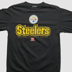 Pittsburgh Steelers NFL 2000s Long Sleeve T-shirt - Black T-shirts