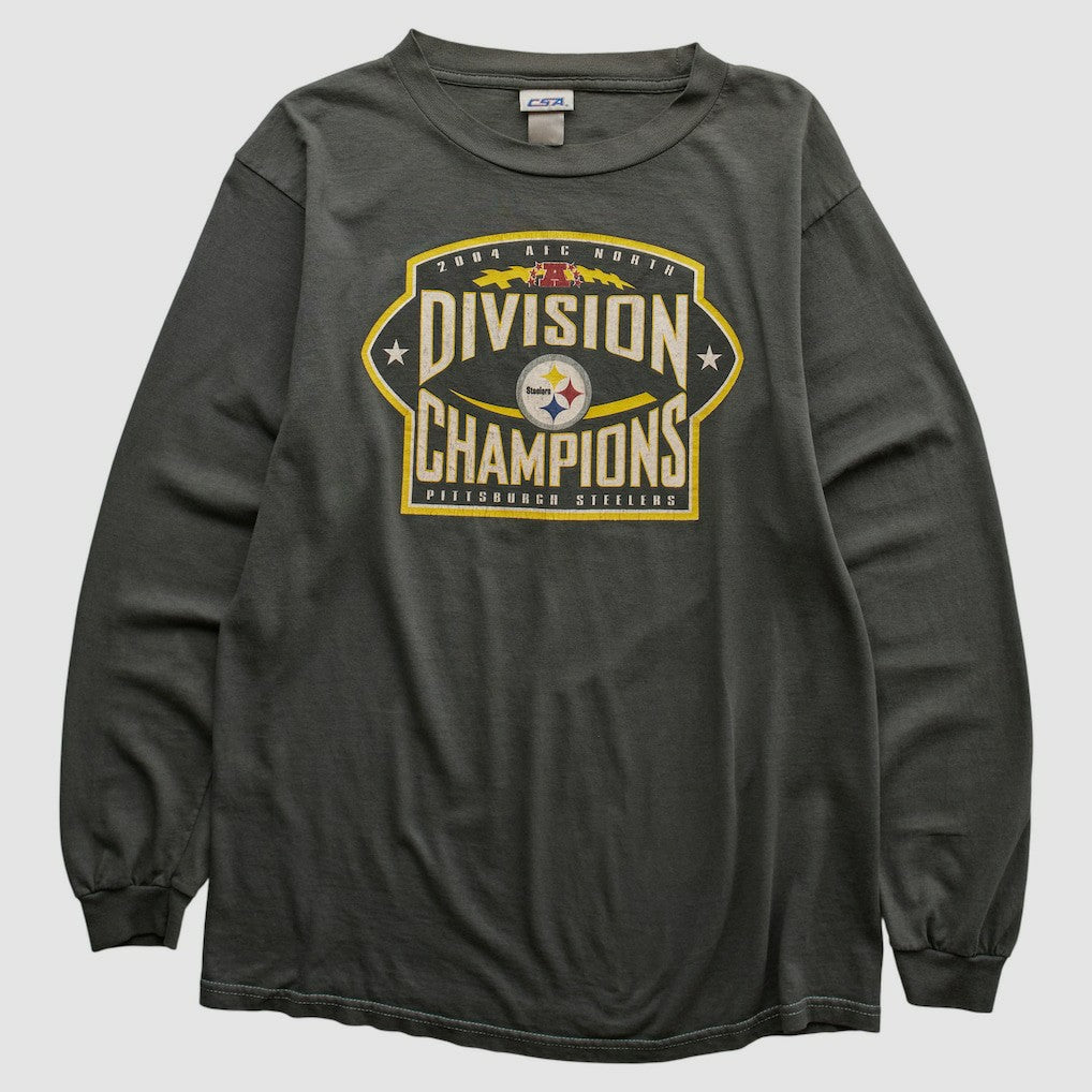 Pittsburgh Steelers CSA 2004 Long Sleeve T-shirt - Charcoal T-shirts