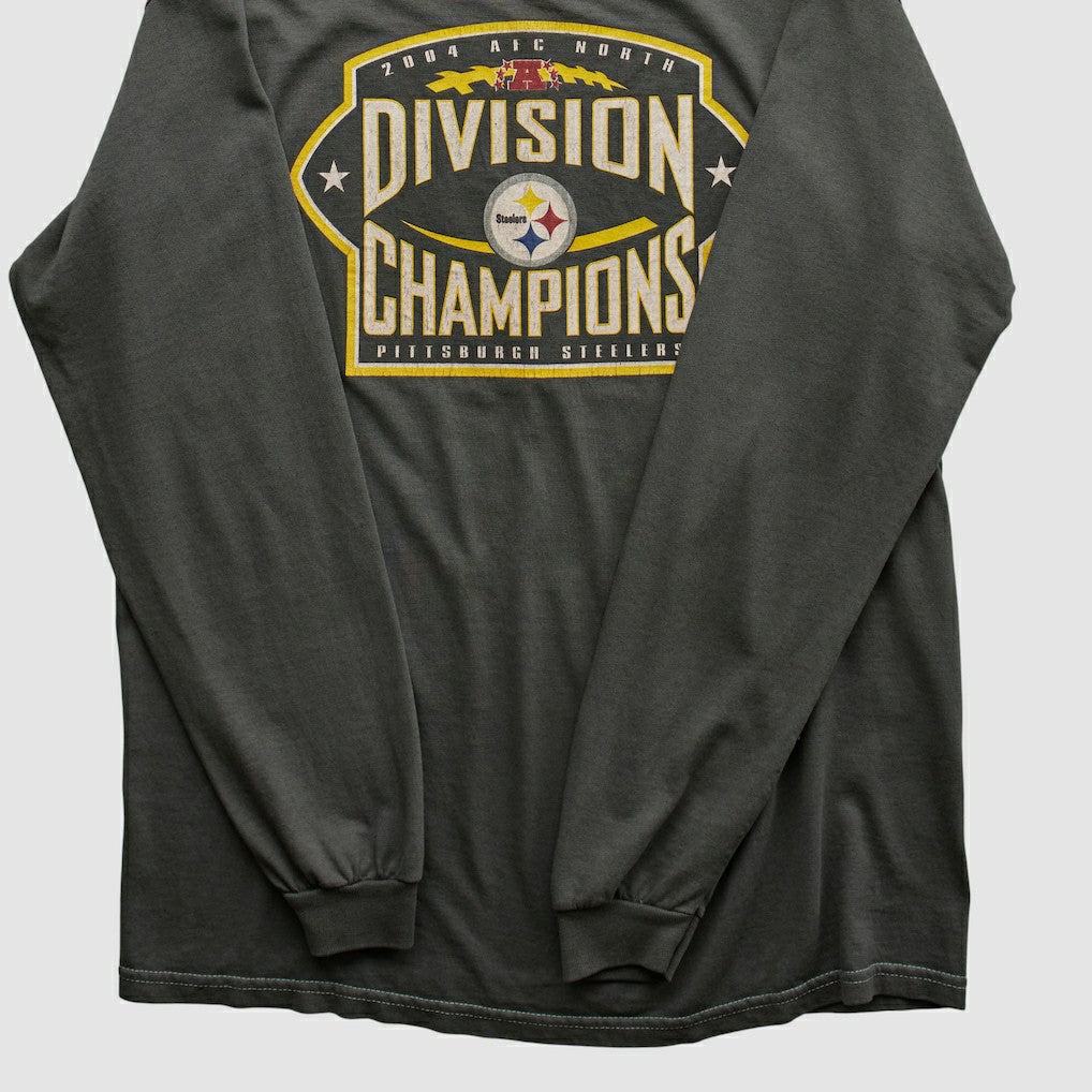 Pittsburgh Steelers CSA 2004 Long Sleeve T-shirt - Charcoal T-shirts