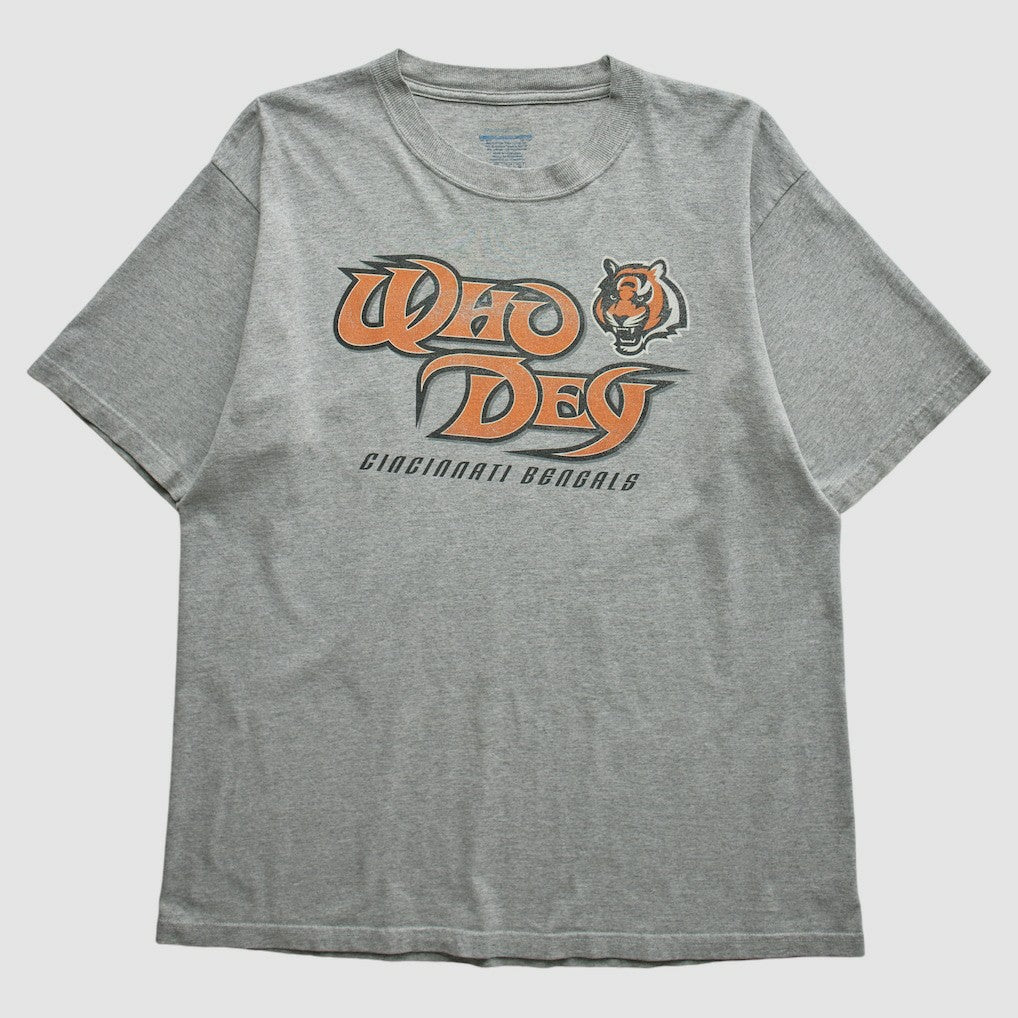 Cincinnati Bengals Reebok 2000s T-shirt - Heather Gray T-shirts