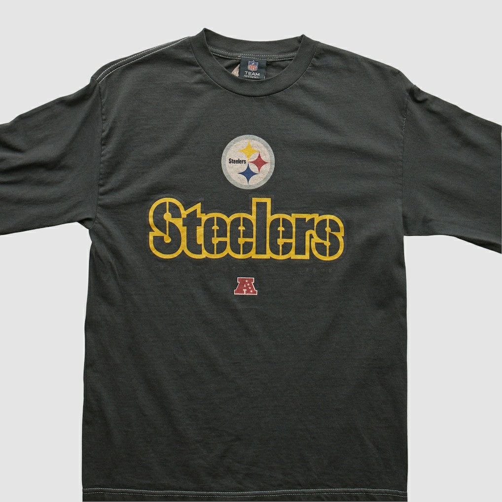Pittsburgh Steelers NFL 2010s Long Sleeve T-shirt - Black T-shirts