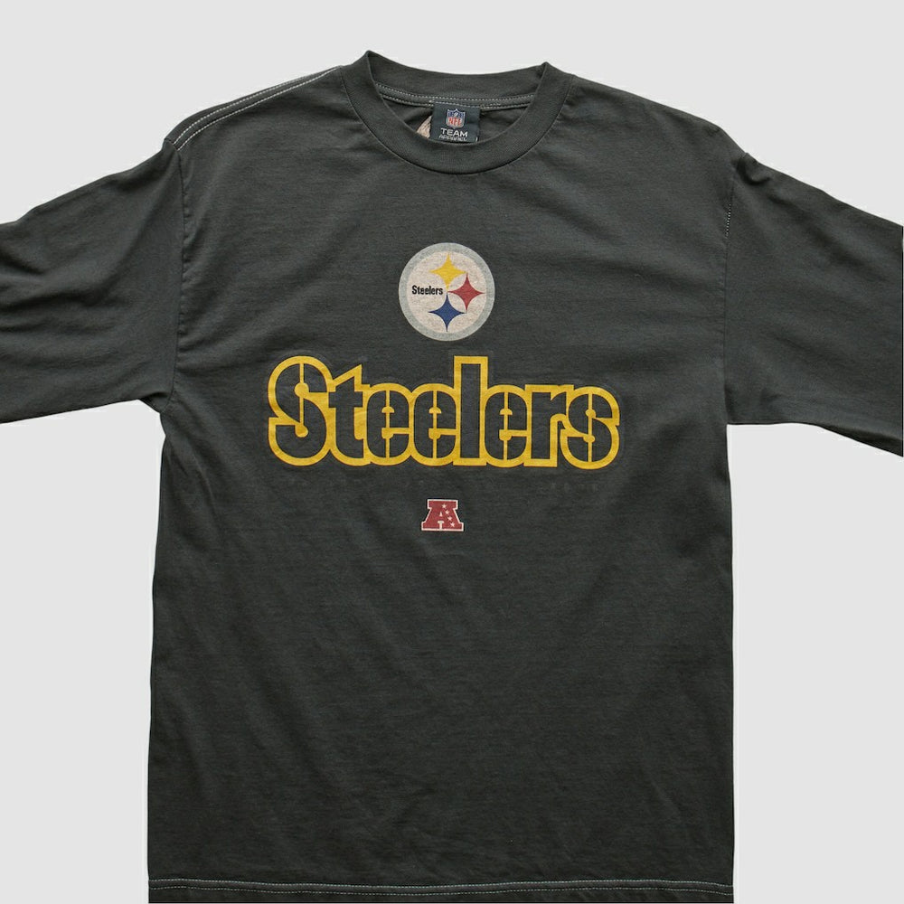 Pittsburgh Steelers NFL 2010s Long Sleeve T-shirt - Black T-shirts
