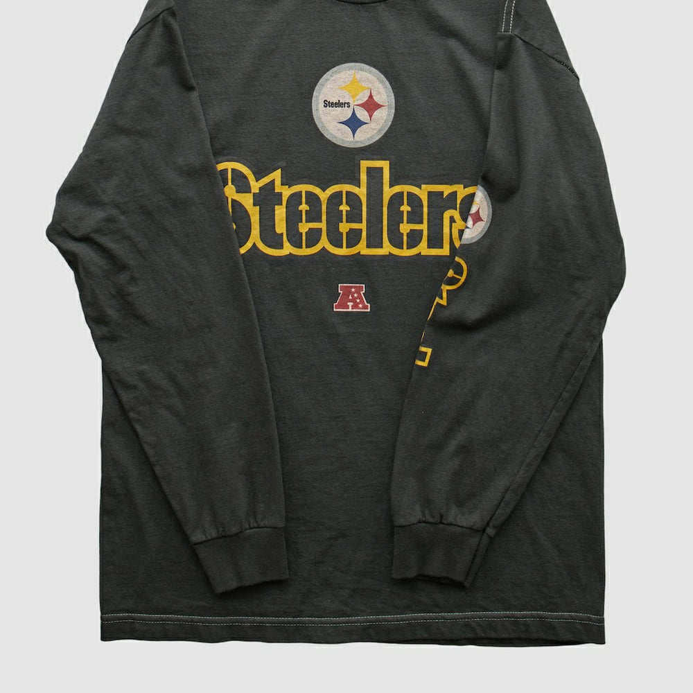 Pittsburgh Steelers NFL 2010s Long Sleeve T-shirt - Black T-shirts
