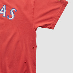 Texas Rangers Majestic 2000s T-shirt - Red - Vintage T-shirts