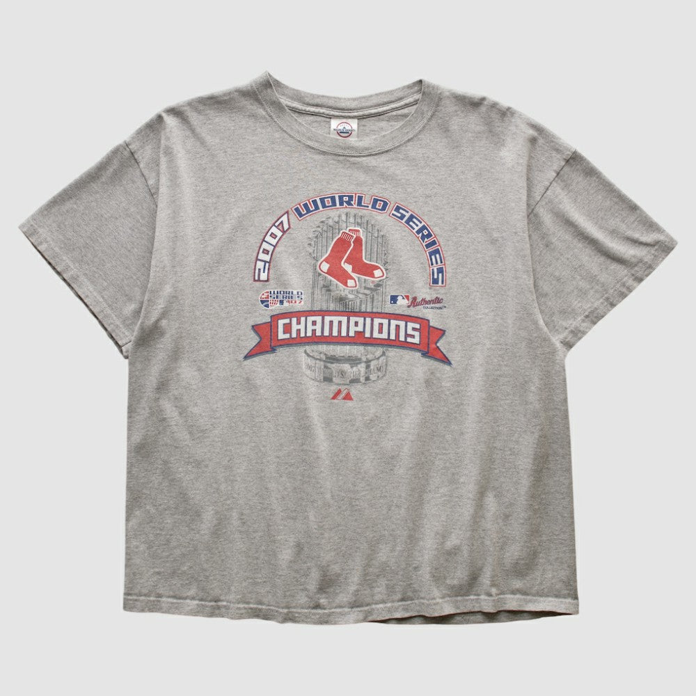 Boston Red Sox Delta 2007 T-shirt - Heather Gray - Vintage T-shirts