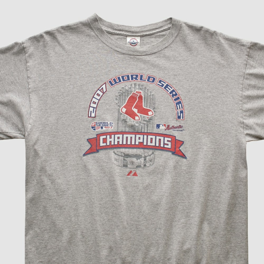 Boston Red Sox Delta 2007 T-shirt - Heather Gray - Vintage T-shirts