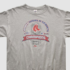 Boston Red Sox Delta 2007 T-shirt - Heather Gray - Vintage T-shirts
