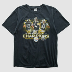 Pittsburgh Steelers Anvil 2009 T-shirt - Black T-shirts