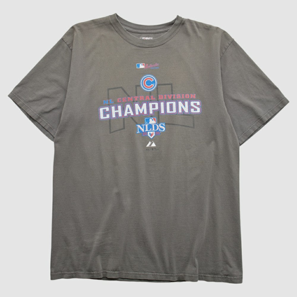 Chicago Cubs Majestic 2008 T-shirt - Charcoal - Vintage T-shirts