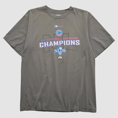 Chicago Cubs Majestic 2008 T-shirt - Charcoal - Vintage T-shirts