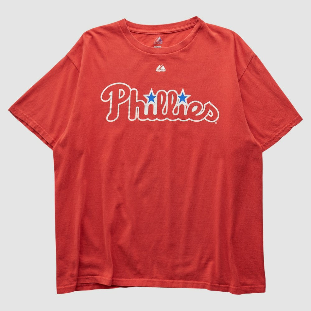 Philadelphia Phillies Majestic 2000s T-shirt - Red - Vintage T-shirts