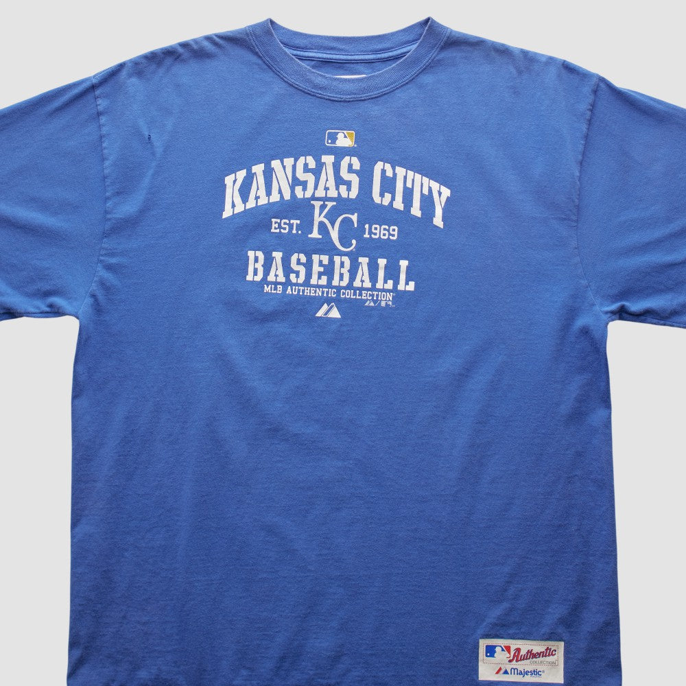 Kansas City Royals Majestic 2000s T-shirt - Blue - 2XVintage T-shirts